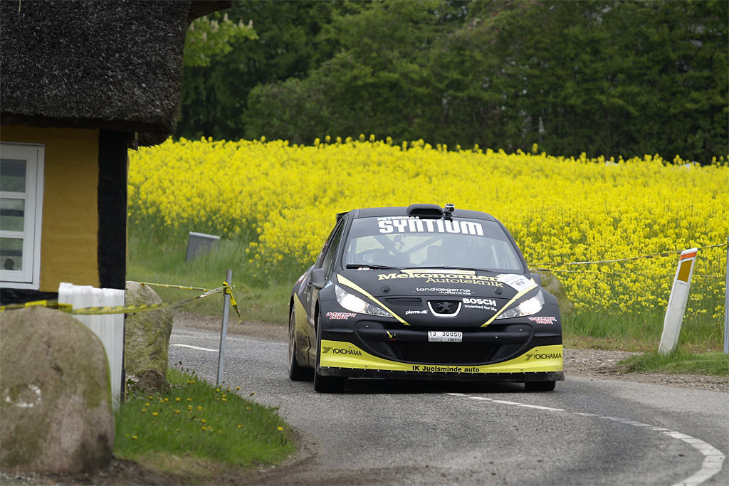 Ib Kragh og Mie Petersen tog en andenplads i JUAL Rally
(Foto: Dansk Rally Foto)